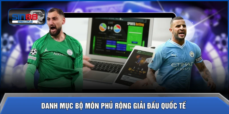 Danh mục bộ môn phủ rộng giải đấu quốc tế